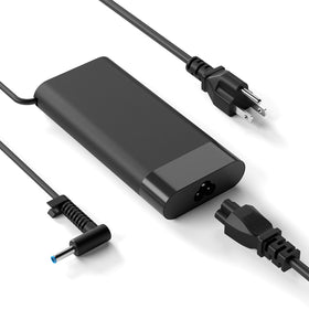 Hodeay 135W adapter front view showing compact design and durable casing