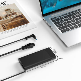 Hodeay adapter plugged into HP Spectre x360 demonstrating secure connection