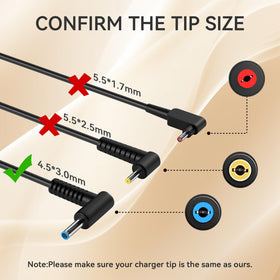 Hodeay power cord with adapter ready to connect for fast, stable charging