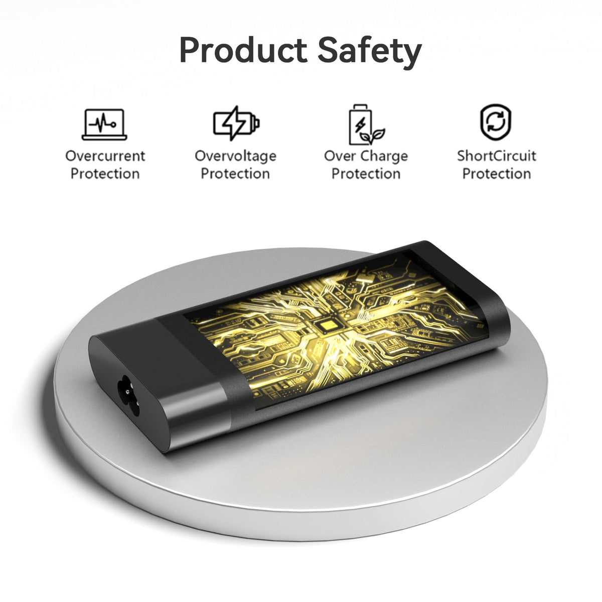 Hodeay adapter beside smartphone showing scale and portable convenience