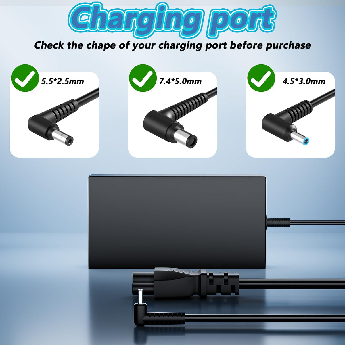Hodeay 180W MSI laptop charger for GF65 delivering stable gaming performance.