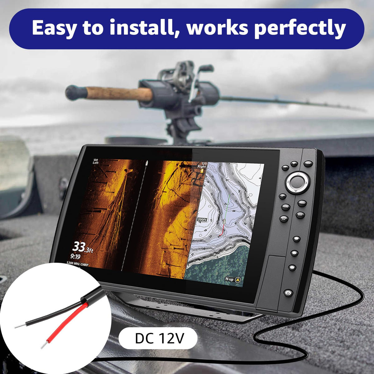 Hodeoo PC-11 plugged into Humminbird HELIX showing immediate compatibility benefit