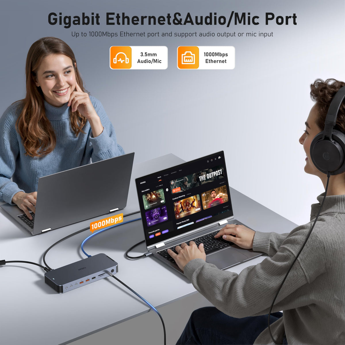HODO can connect a single 8K display; SST mirrors content on macOS