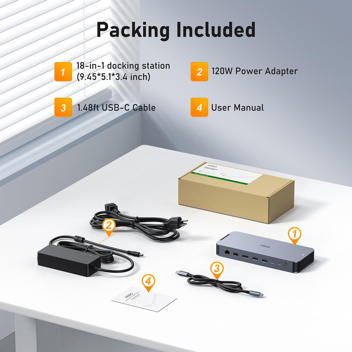HODO works with Dell and HP laptops for versatile docking