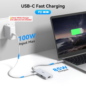 HODO next to laptop showing size comparison and easy portability for travel