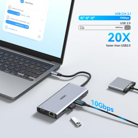 HODO Ethernet and audio ports detail showing wired network stability