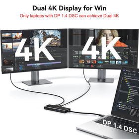 HODO powering three monitors from a laptop for expanded desktop productivity