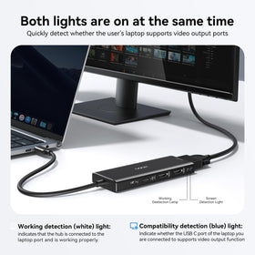 HODO on a modern desk powering multiple devices for an organized workspace