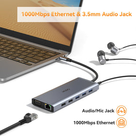 HODO on a home office desk demonstrating tidy cable management and productivity