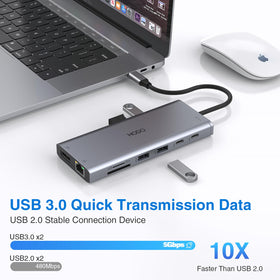 HODO size comparison next to laptop showing compact portable design