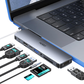 HODO USB-C hub with HDMI output delivers 4K at 60Hz for external displays.