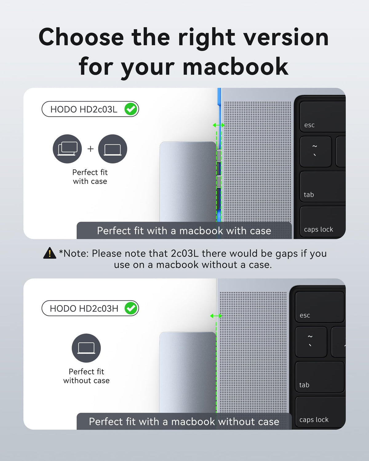 HODO USB-C hub compact, case-friendly design fits slim MacBooks.