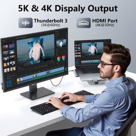 HODO USB-C Hub USB-A ports provide high-speed 10 Gbps connections for peripherals