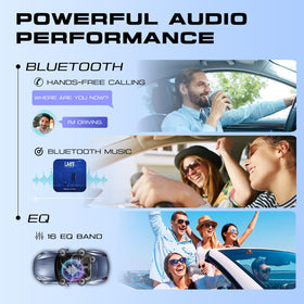 Hodozzy Bluetooth hands-free calls and wireless music streaming for safer drives.