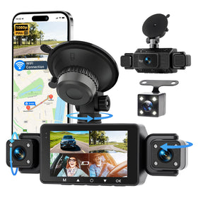 hodozzy front camera mounted on windshield with clear road capture benefit