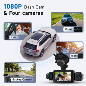 hodozzy dash cam side profile showing ports for neat installation benefit