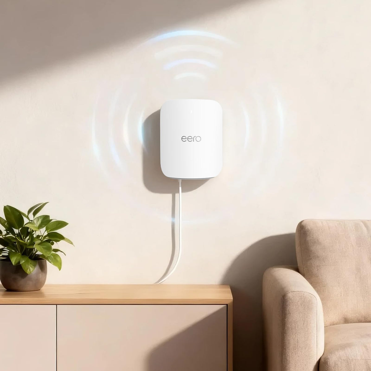 HOGEE eero Pro 7 wall mount offers secure vertical placement.