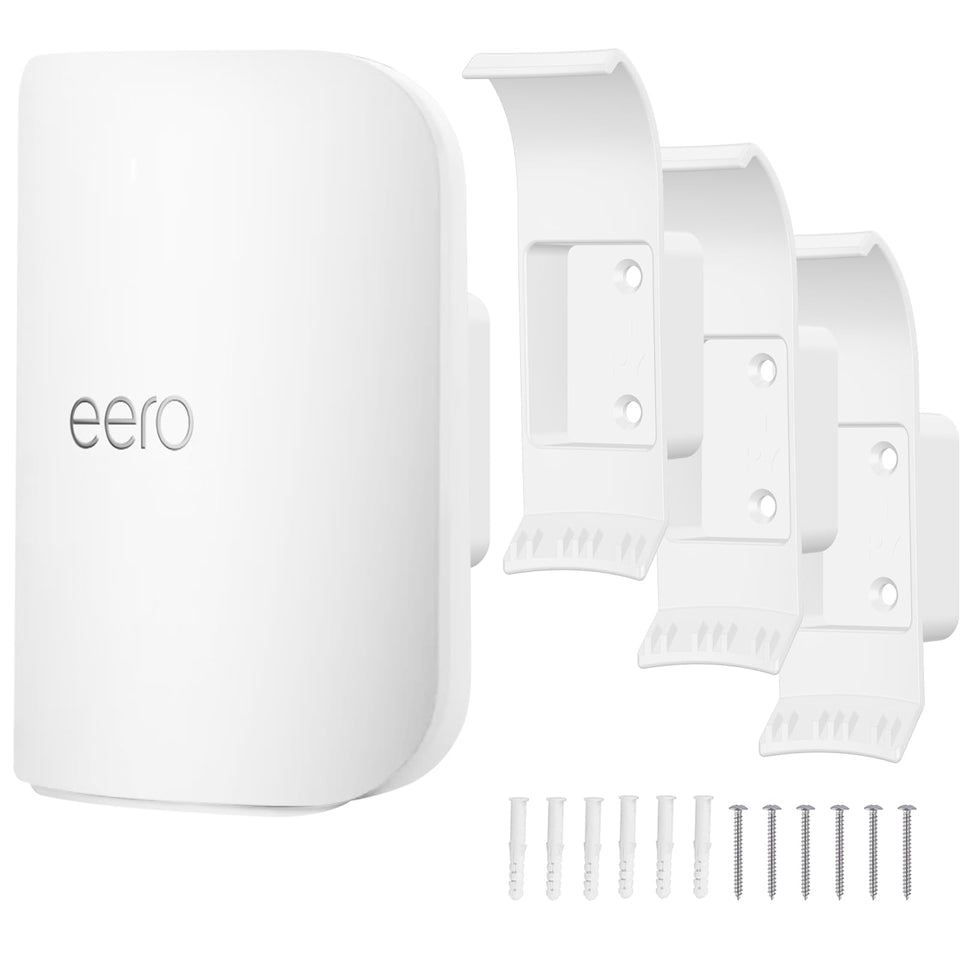 HOGEE wall mount bracket assembly for eero Pro 7 keeps the router secure.