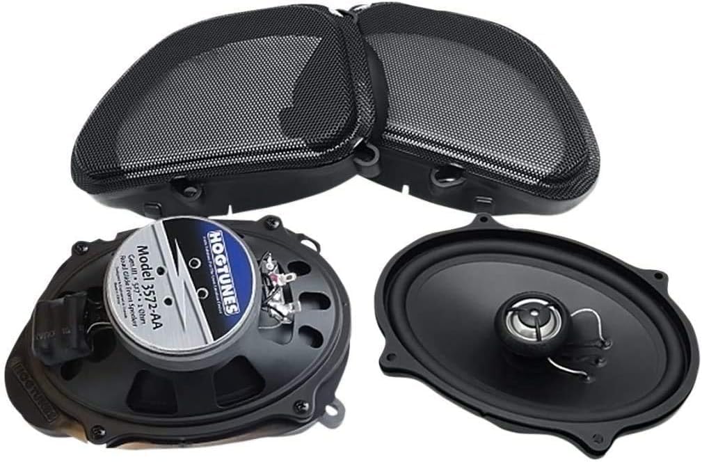 Hogtunes 3572-AA front speakers for Road Glide deliver clearer highway audio