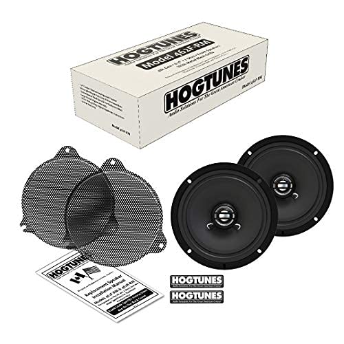 Two-speaker Hogtunes setup improves front-stage sound balance.