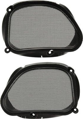 Hogtunes grill held in hand showing size and installation ease