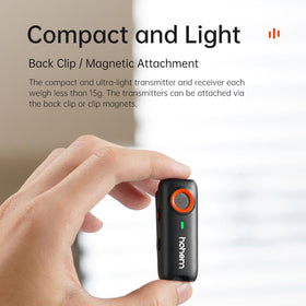 Hohem MIC-01 360-degree omnidirectional pickup captures sound from every direction.