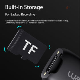 Hohem MIC-01 built-in TF card slot for backup recording on the go.