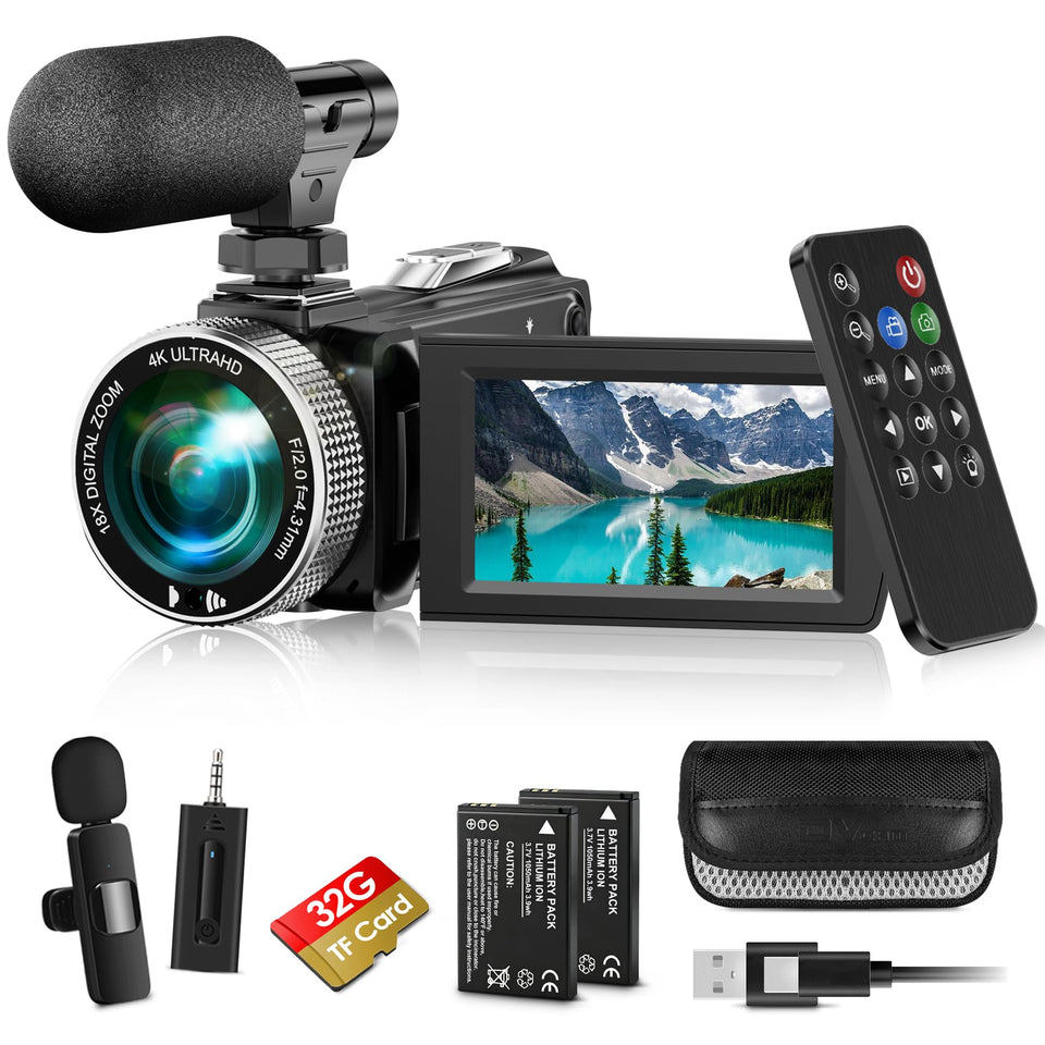 Hojocojo 4K camera front view ideal for on-the-go vlogging