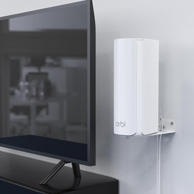 Durable aluminum alloy HOLACA Orbi wall mount bracket blends with devices while staying sturdy.