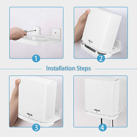 HOLACA wall mount for ASUS ZenWiFi XT9 mounted on a wall to save space