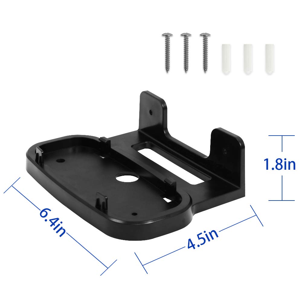 Screws included with HOLACA wall mount for simple installation.