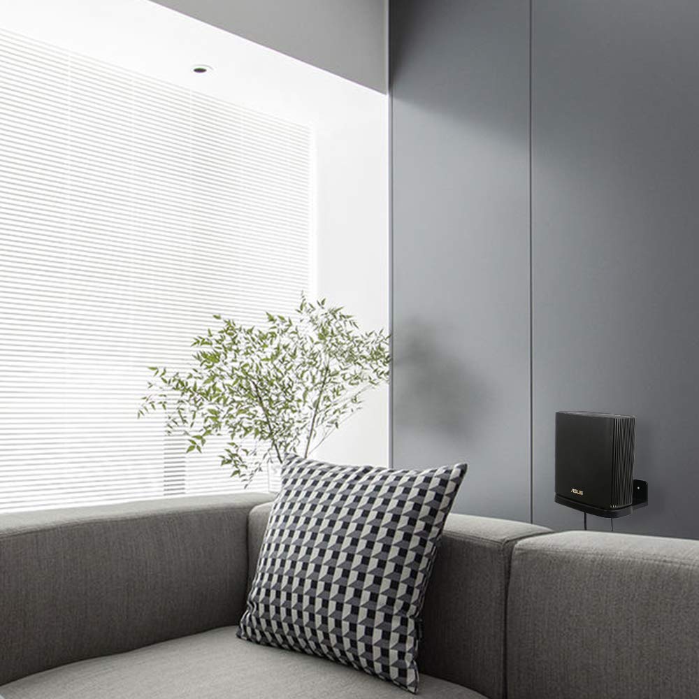 HOLACA ZenWiFi mounted on wall, accessible and organized.