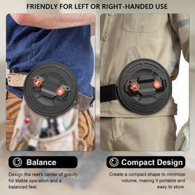 Holdly reel in use on construction site speeding tie wire application and efficiency