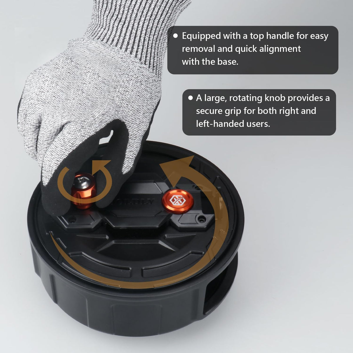 Holdly size comparison on a belt illustrating easy carry and on-the-job accessibility