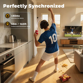 Holdsound BKM400 40-hour battery life for marathon TV sessions