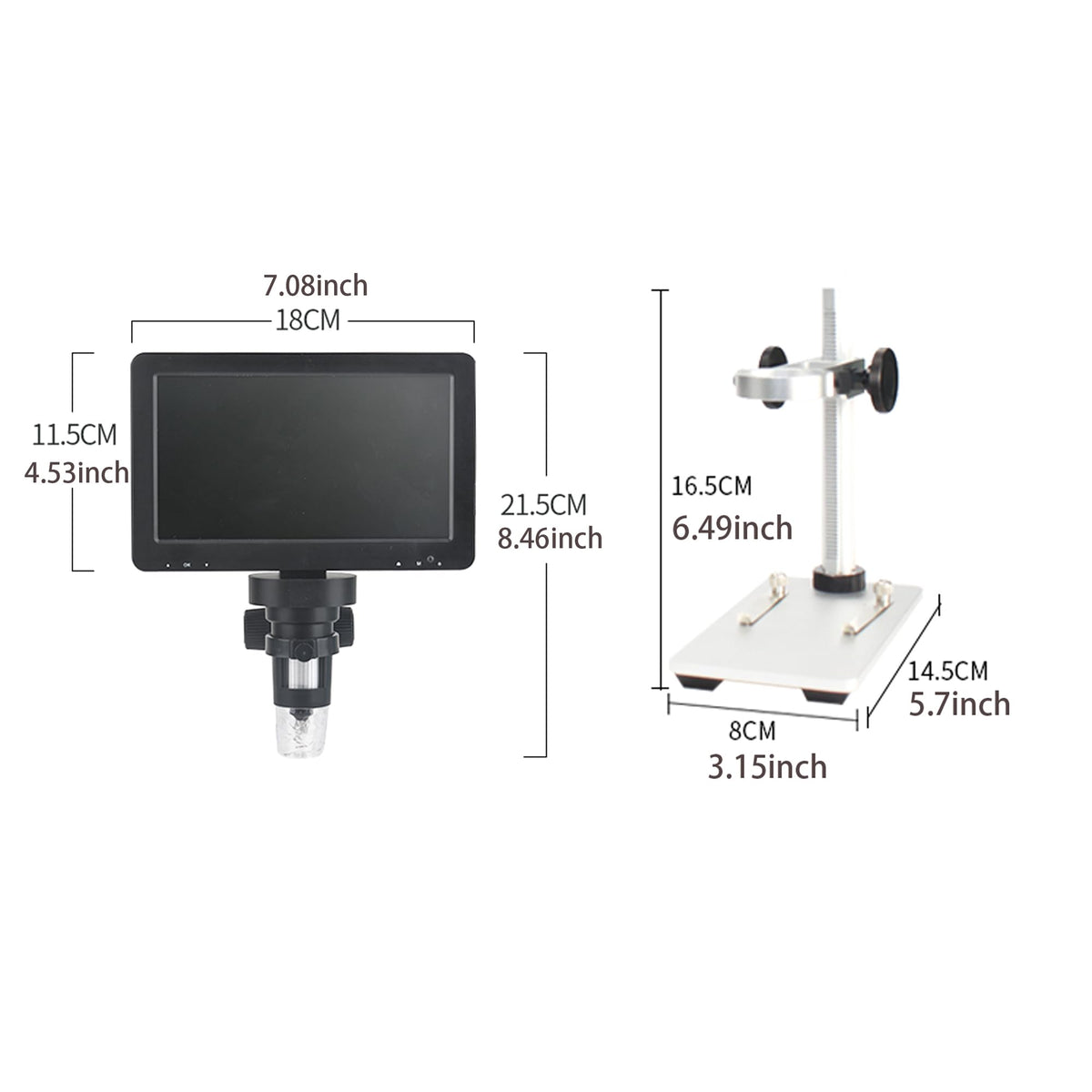 HOLEPLUS DM9 with LED lighting illuminates close-up work for better inspection.