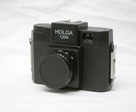 HOLGA 120N front view showing camera body and vintage character for creative portraits