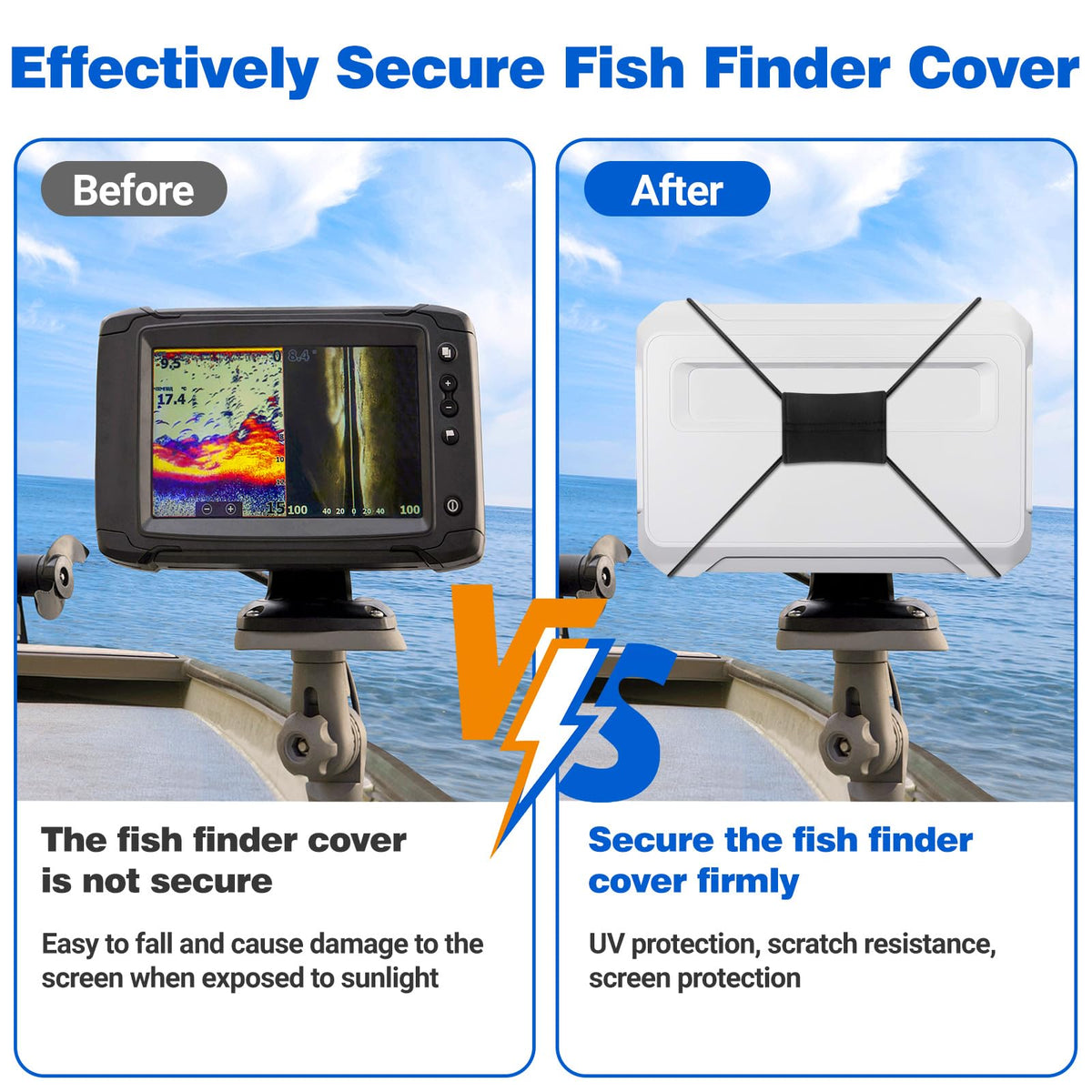 HolyMaji fishfinder strap features a quick-release design for fast setup.