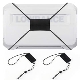 HolyMaji graph cover strap securing up to 18-inch screens during travel.