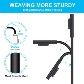HOME PUFF charger compatible with Surface Book, Pro, Laptop, and Go.