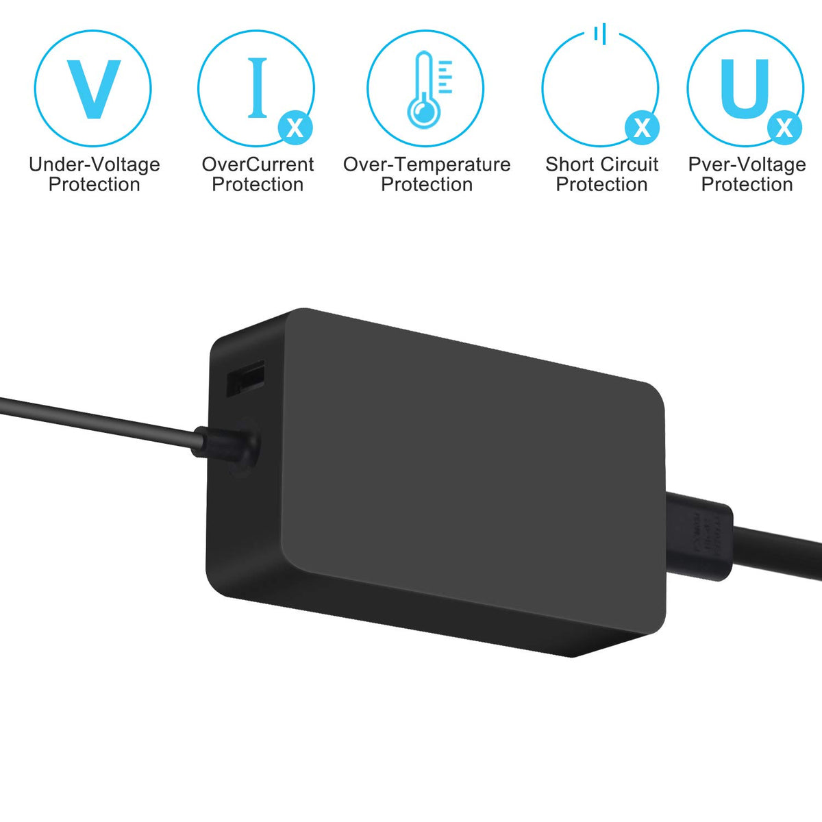 HOME PUFF 65W charger features protective circuits for safe operation.