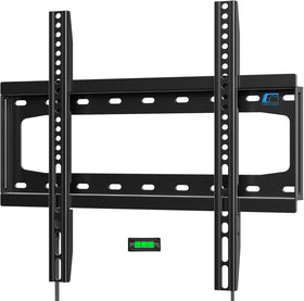 HOME VISION front view of HV8401 mount showing slim profile and secure hold