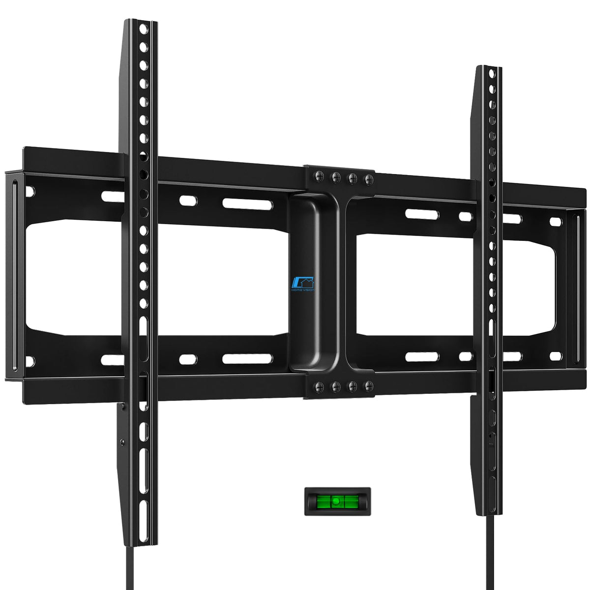 HOME VISION front view of mounted TV showing slim profile and clean look