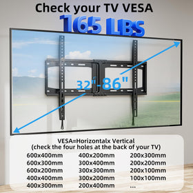 HOME VISION pull-lock strap detail for easy and safe TV release
