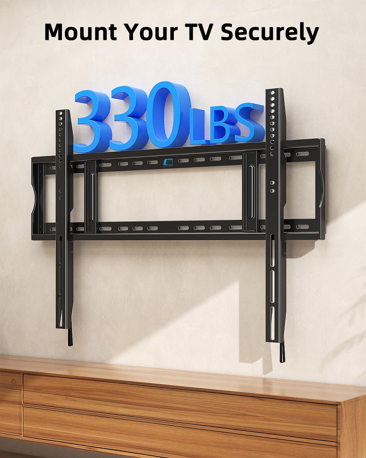 HOME VISION wall plate mounted on wood stud demonstrating solid attachment