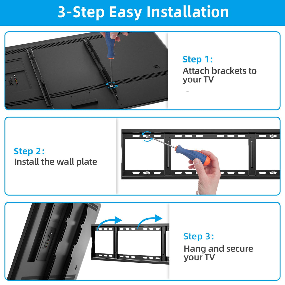 HOME VISION measuring stud spacing to show 12-28 inch installation flexibility