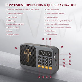 HomeBryllic display and control panel with chapter numbers visible for quick navigation