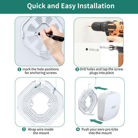 HomeMount easy removal lets you adjust or clean quickly.