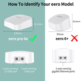 HomeMount eero Pro 6e 360° signal boost for wider coverage.