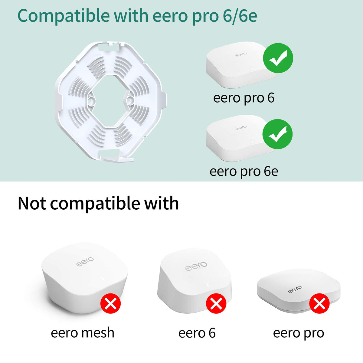 HomeMount eero Pro 6e vent design keeps devices cool for long sessions.